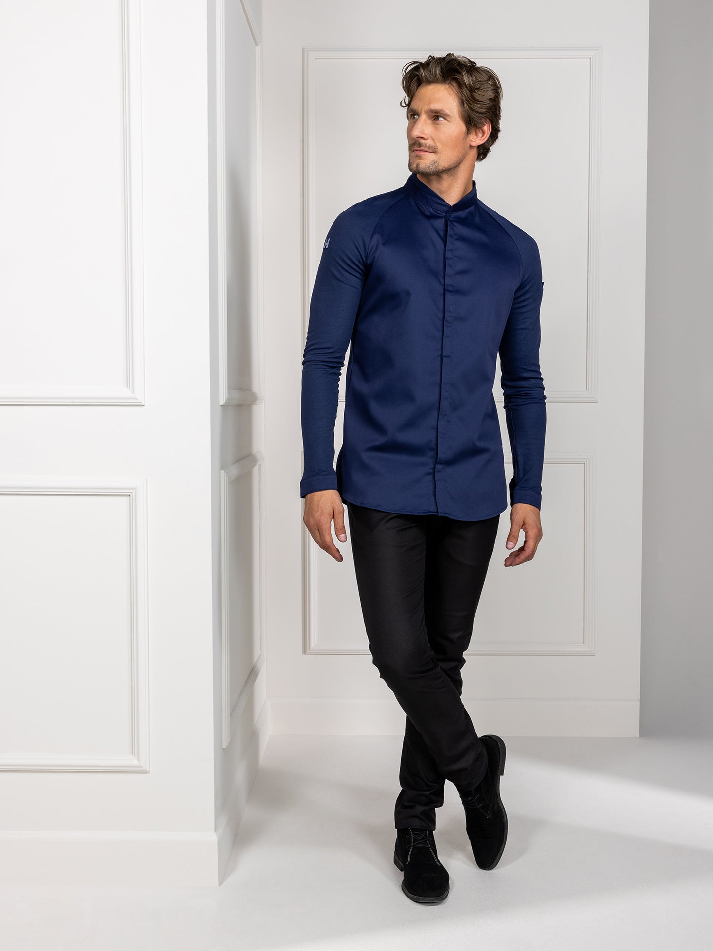 Chef Jacket Romain Patriot Blue by Le Nouveau Chef -  ChefsCotton