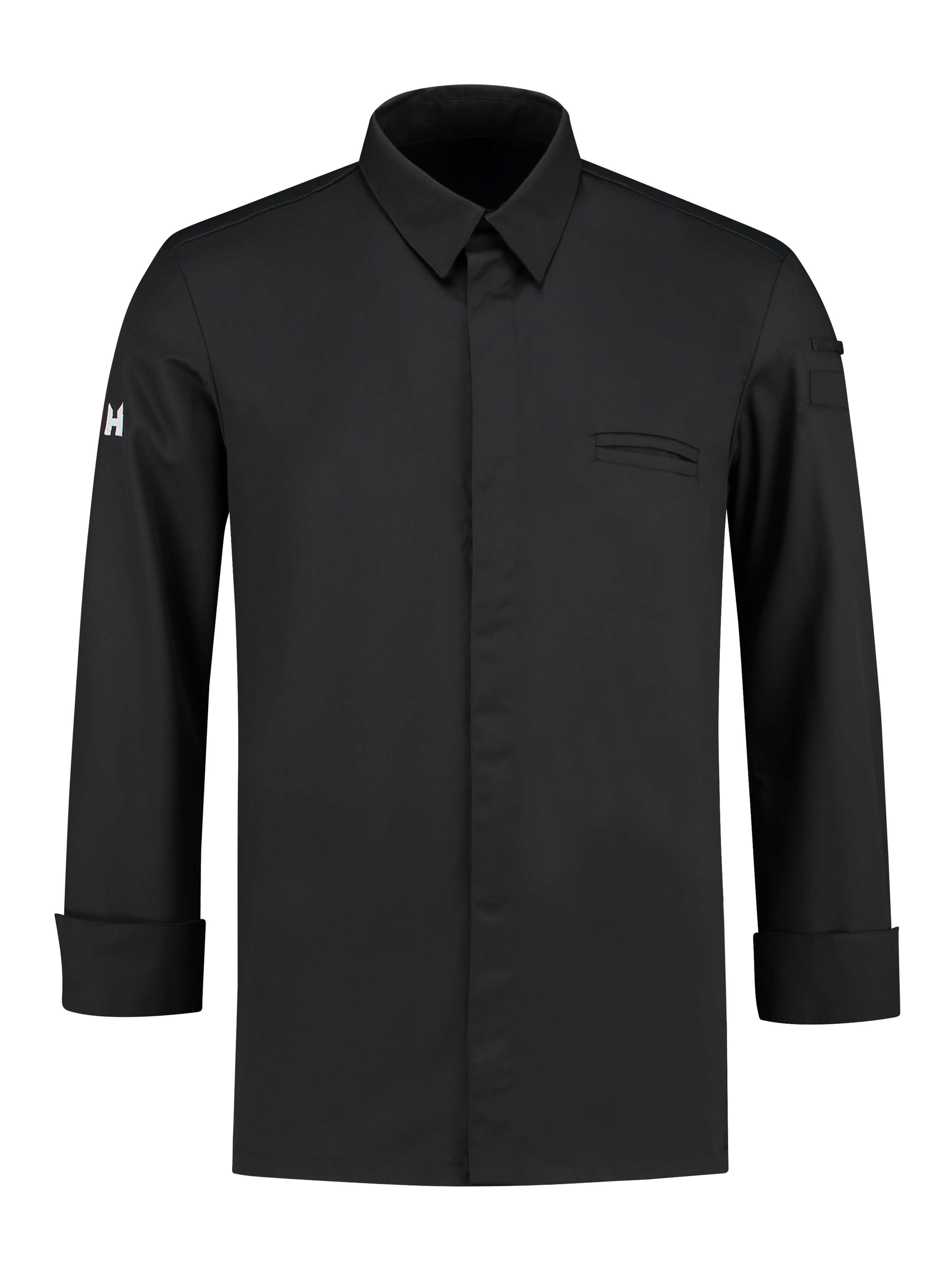 Chef Jacket Angelo Black by Le Nouveau Chef -  ChefsCotton