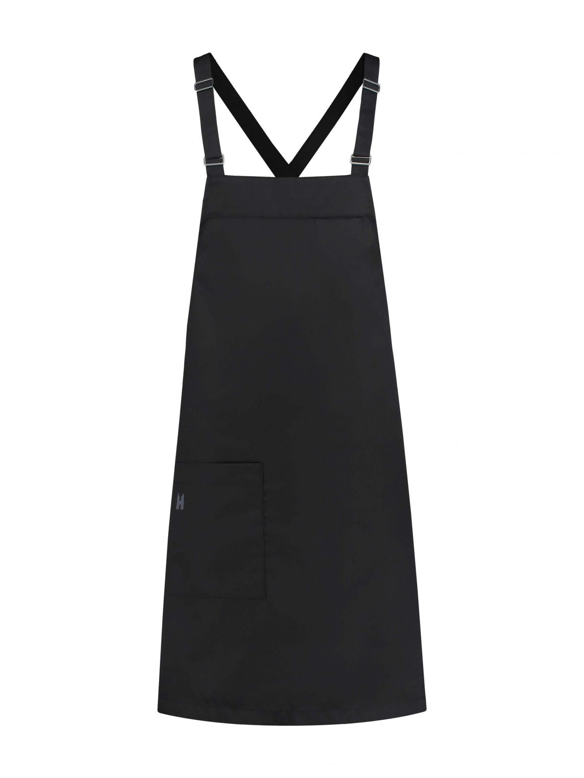 Bib Apron Eden Black by Le Nouveau Chef -  ChefsCotton