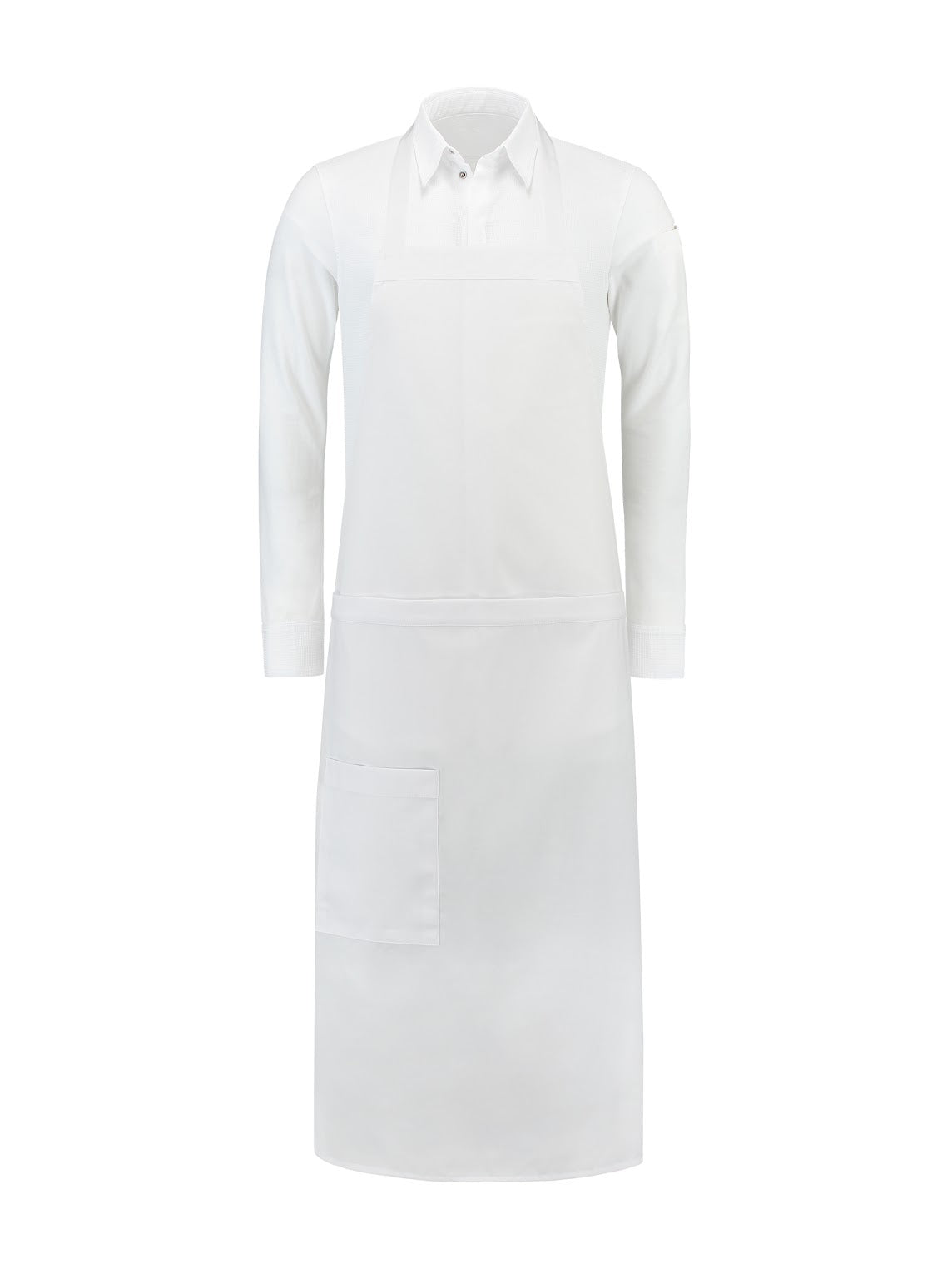 Bib Apron Phoenix White by Le Nouveau Chef -  ChefsCotton